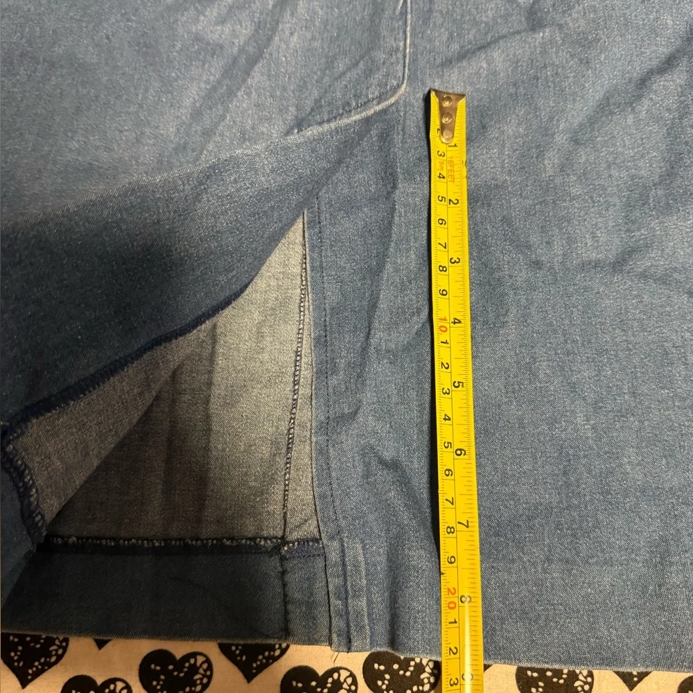 Alfred dunner Blue Denim Skirt size 14 - Picture 10 of 12